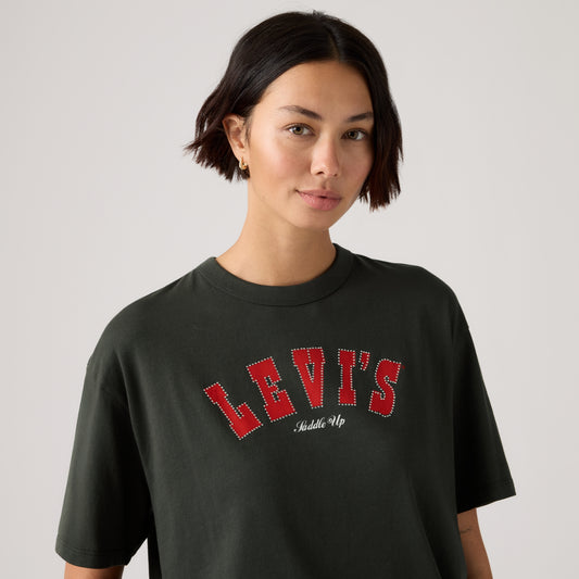 LEVI'S® WOMEN'S GRAPHIC TABOR T-SHIRT - BLACK