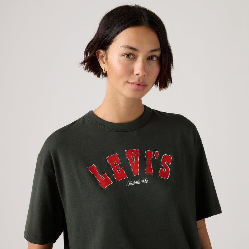 LEVI'S® WOMEN'S GRAPHIC TABOR T-SHIRT - BLACK