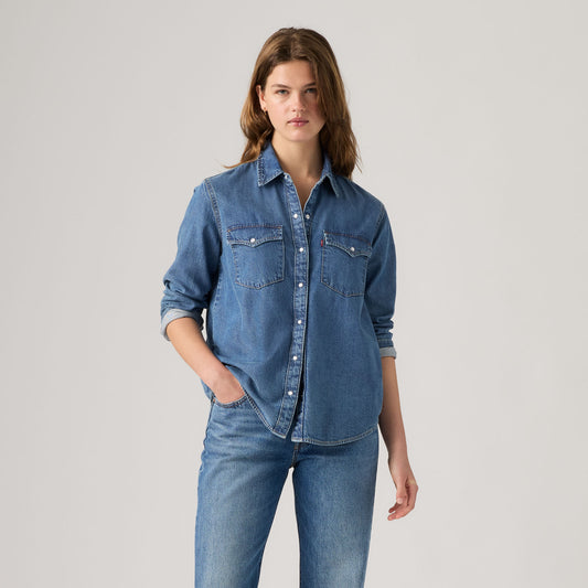 LEVI'S® WOMEN'S EVANS RELAXED WESTERN SHIRT - MULTI-COLOR