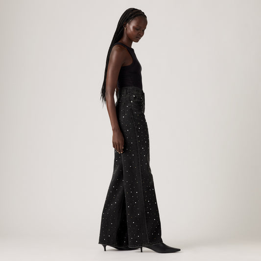 LEVI'S® WOMEN'S RIBCAGE WIDE-LEG JEANS - BLACK