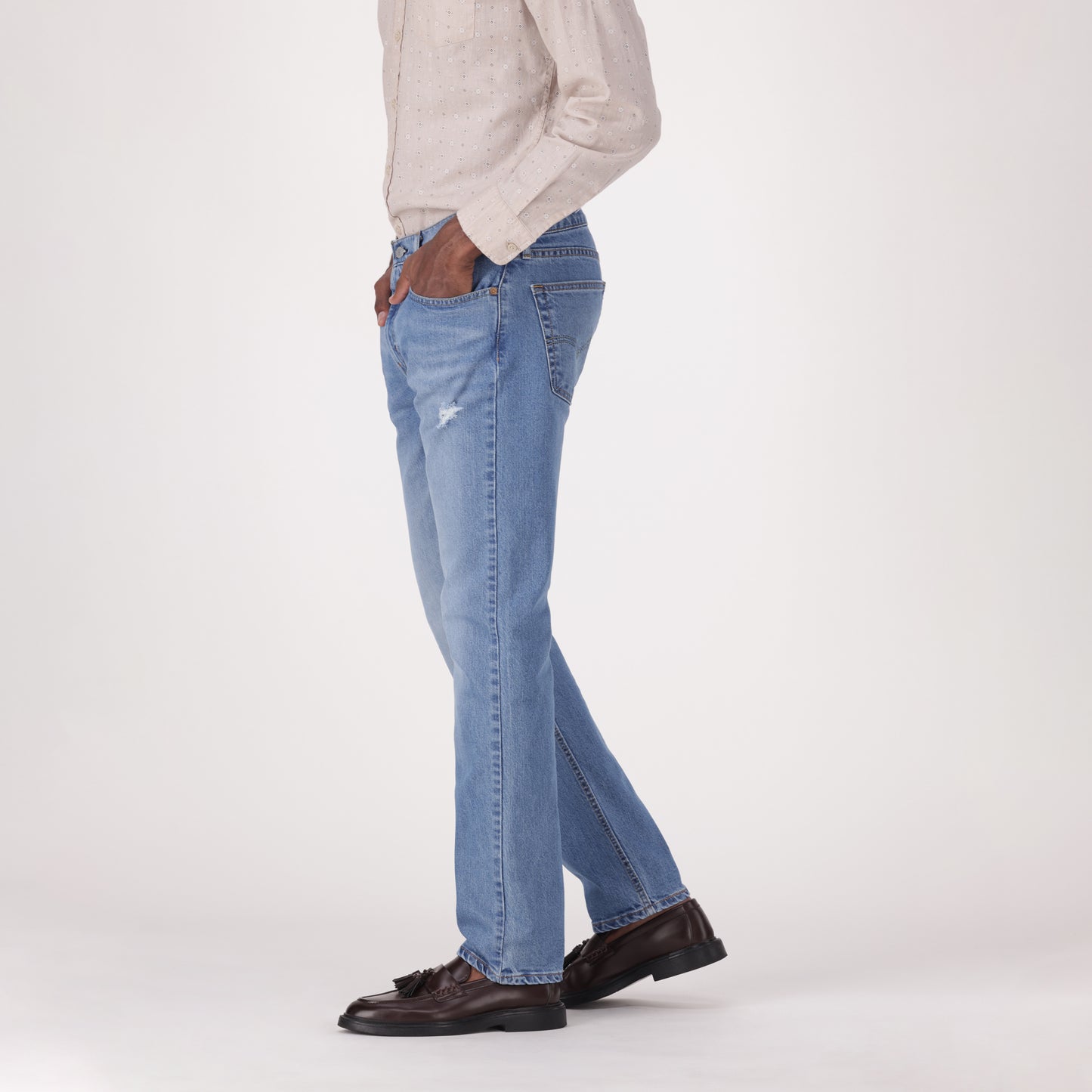 LEVI'S® MEN'S 502™ TAPER JEANS - MED INDIGO - WORN IN