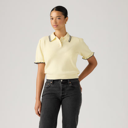 LEVI'S® WOMEN'S SUPERSOFT SUMMER SHORT-SLEEVE POLO - YELLOW