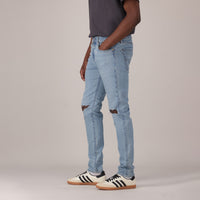 LEVI'S® MEN'S 512™ SLIM TAPER JEANS - LIGHT INDIGO - WORN IN
