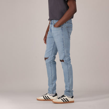 LEVI'S® MEN'S 512™ SLIM TAPER JEANS - LIGHT INDIGO - WORN IN