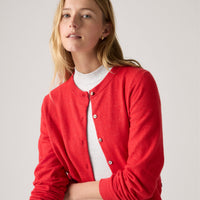 LEVI'S® WOMEN'S SUPERSOFT CREWNECK CARDIGAN - MULTI COLOUR