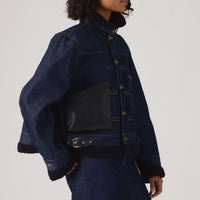 LEVI’S® X SACAI WOMEN'S SHERPA JACKET - RIGID BLUE