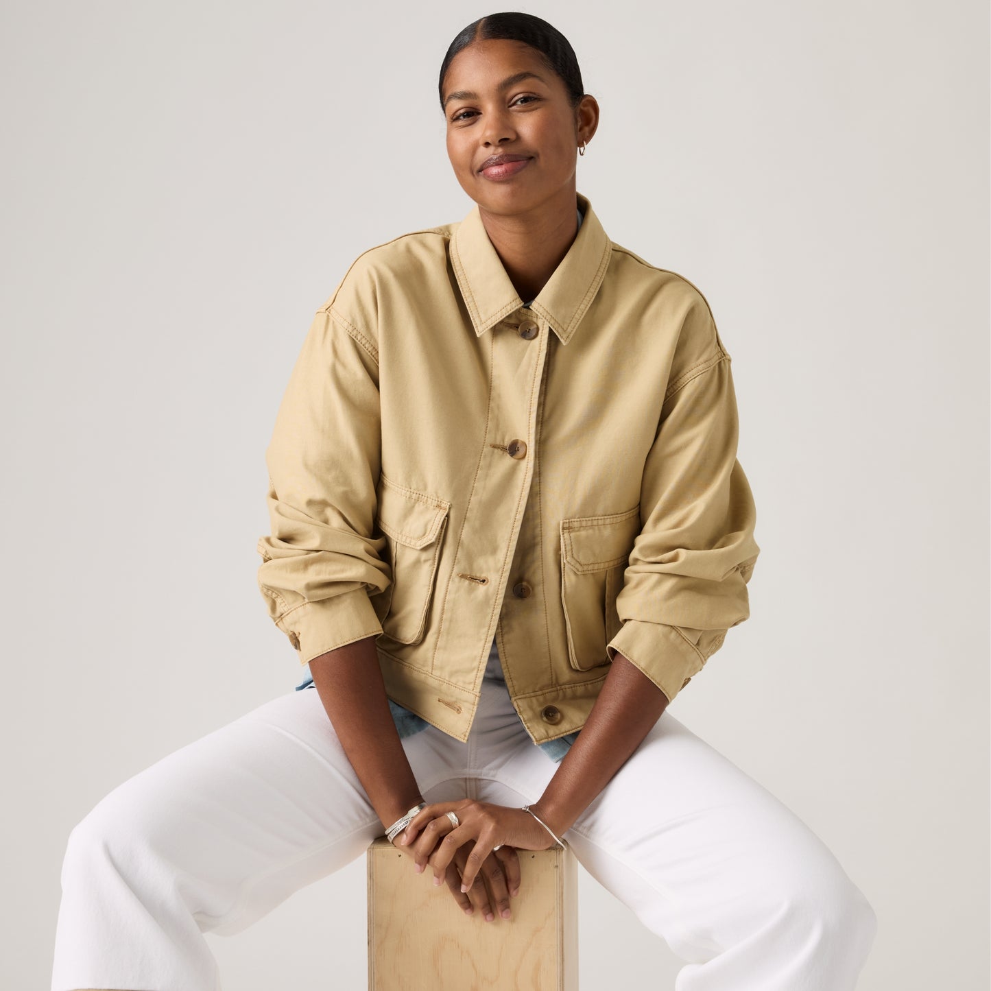 LEVI'S® WOMEN'S MARLOWE UTILITY HERITAGE JACKET - MULTI COLOUR