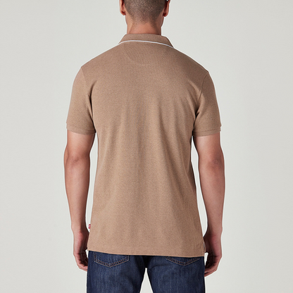 LEVI'S® MEN'S SOLID TAN POLO T-SHIRT - NEUTRAL