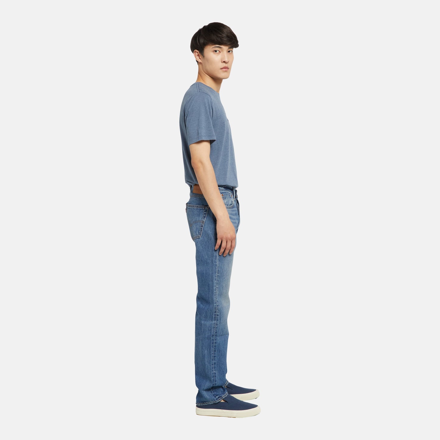 LEVI'S® MEN'S 501® ORIGINAL SELVEDGE JEANS - MEDIUM WASH