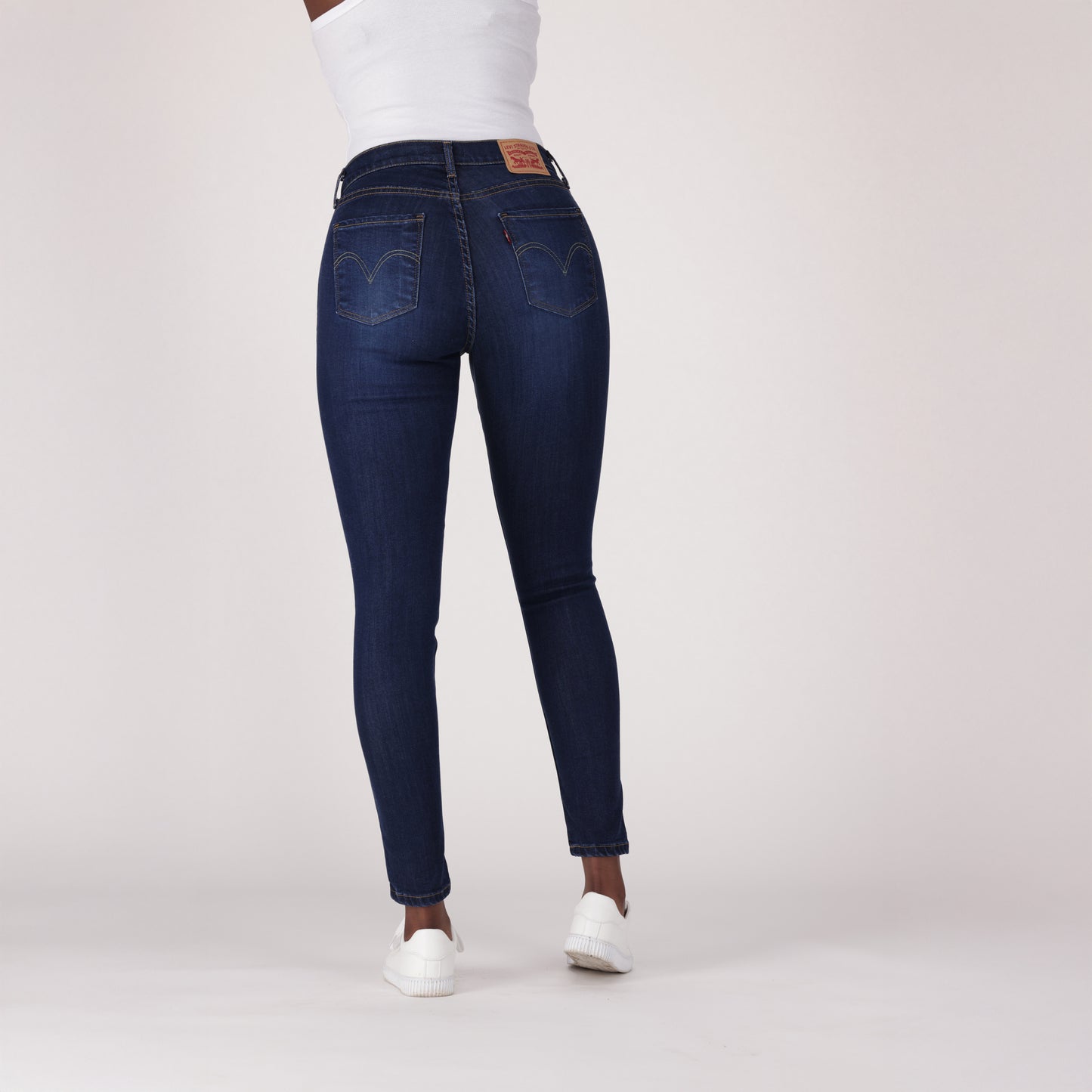 LEVI'S® WOMEN'S CURVY HIGH-RISE SUPER SKINNY - DARK INDIGO - WORN IN