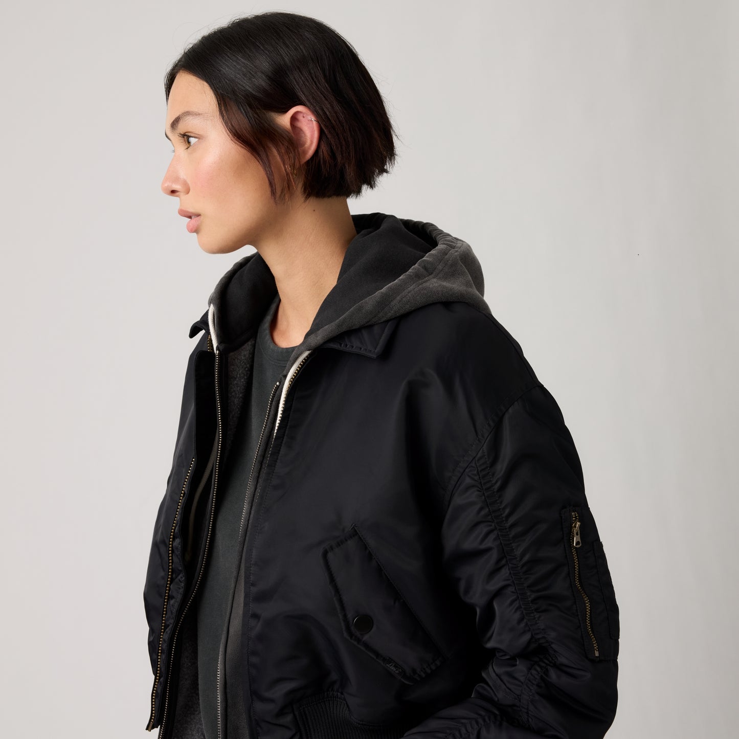 LEVI'S® WOMEN'S BOWIE CROPPED BOMBER JACKET - MULTI COLOUR