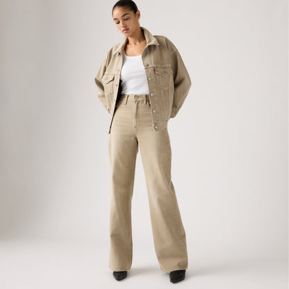 LEVI'S® WOMEN'S RIBCAGE WIDE-LEG JEANS - TAN