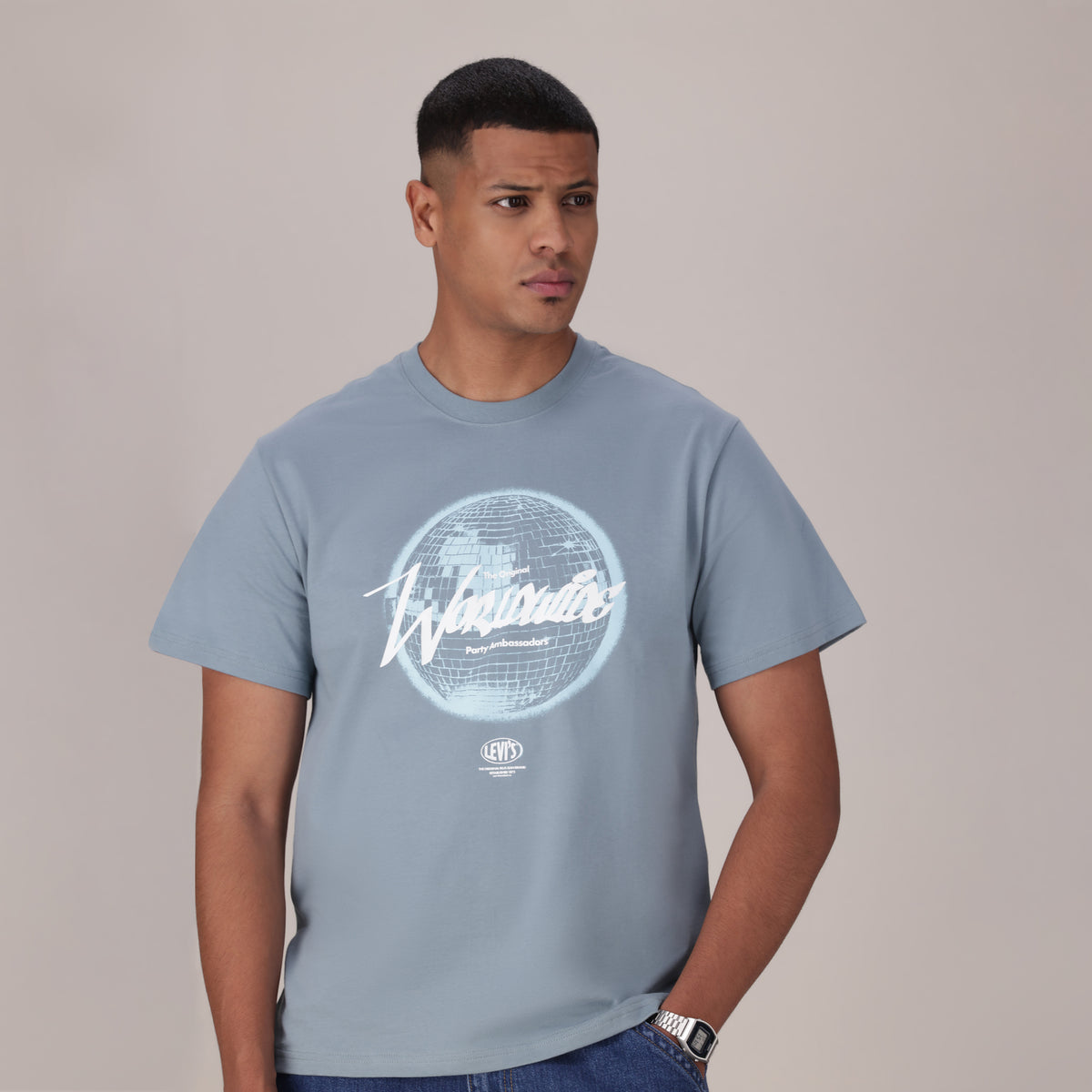 LEVI'S® MEN'S RELAXED FIT SHORT-SLEEVE GRAPHIC T-SHIRT - BLUE