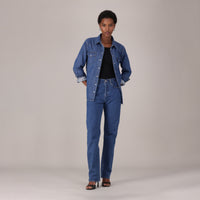LEVI'S® WOMEN'S 501® ORIGINAL JEANS - MED INDIGO - WORN IN
