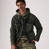 LEVI'S® MEN'S RELAXED TYPE 3 TRUCKER JACKET - MED INDIGO - WORN IN
