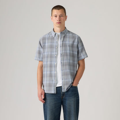 LEVI'S® MEN'S SHORT-SLEEVE AUTHENTIC BUTTON-DOWN SHIRT - BLUE
