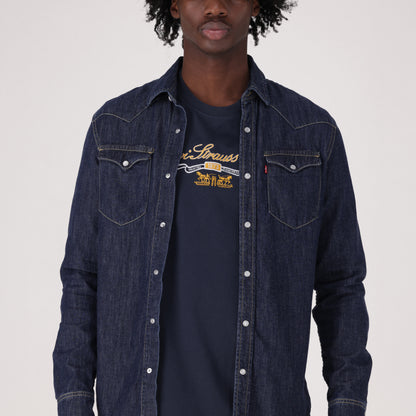 LEVI'S® MEN'S CLASSIC STANDARD FIT WESTERN SHIRT - BLUE