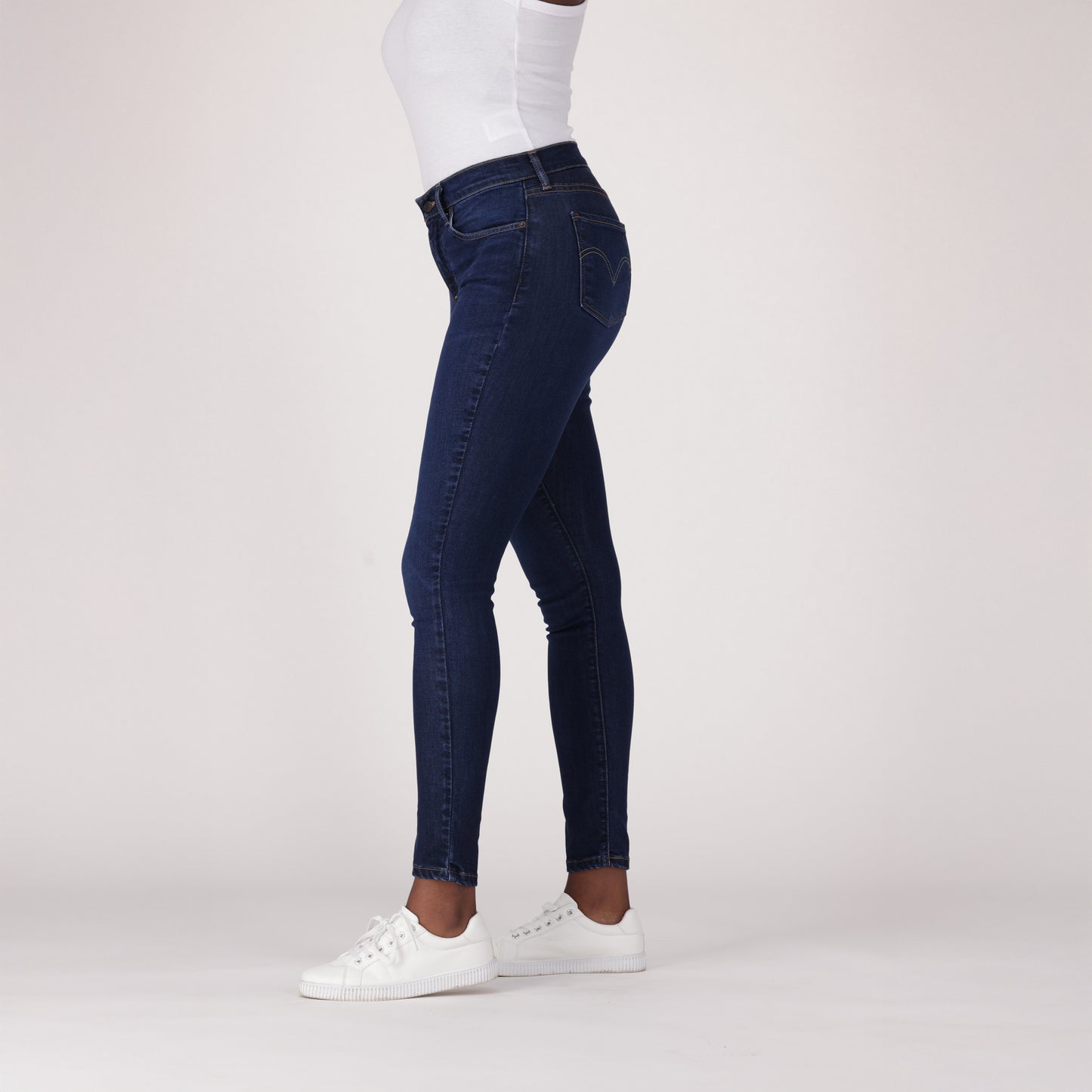 LEVI'S® WOMEN'S CURVY HIGH-RISE SUPER SKINNY - DARK INDIGO - WORN IN