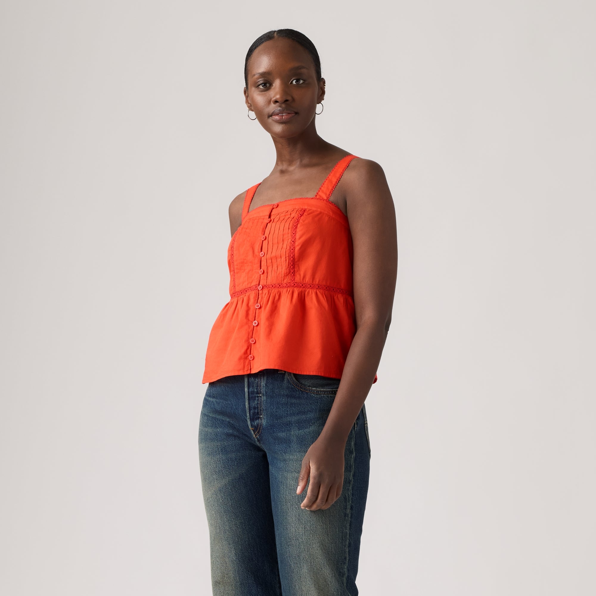 LEVI'S® WOMEN'S MIMI BLOUSE - RED