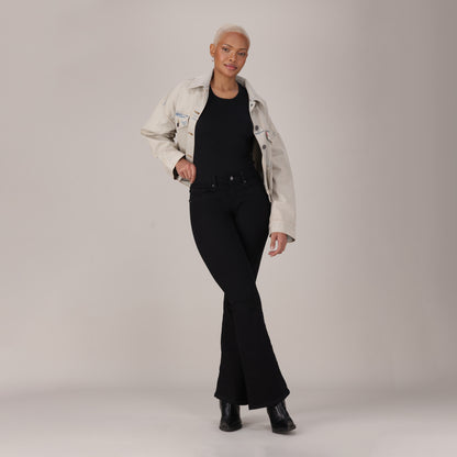 LEVI'S® WOMEN'S CURVY FLARE  - BLACK