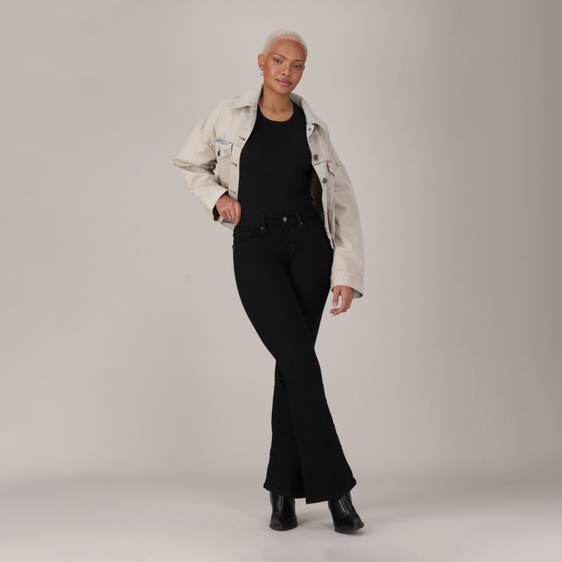 LEVI'S® WOMEN'S CURVY FLARE  - BLACK