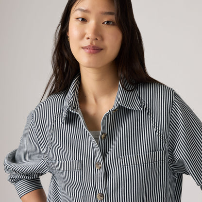 LEVI'S® WOMEN'S TINI LONG-SLEEVE UTILITY SHIRT - MULTI-COLOR