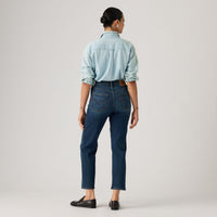 LEVI'S® WOMEN'S RIBCAGE STRAIGHT ANKLE JEANS - DARK INDIGO - WORN IN