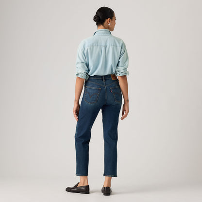 LEVI'S® WOMEN'S RIBCAGE STRAIGHT ANKLE JEANS - DARK INDIGO - WORN IN