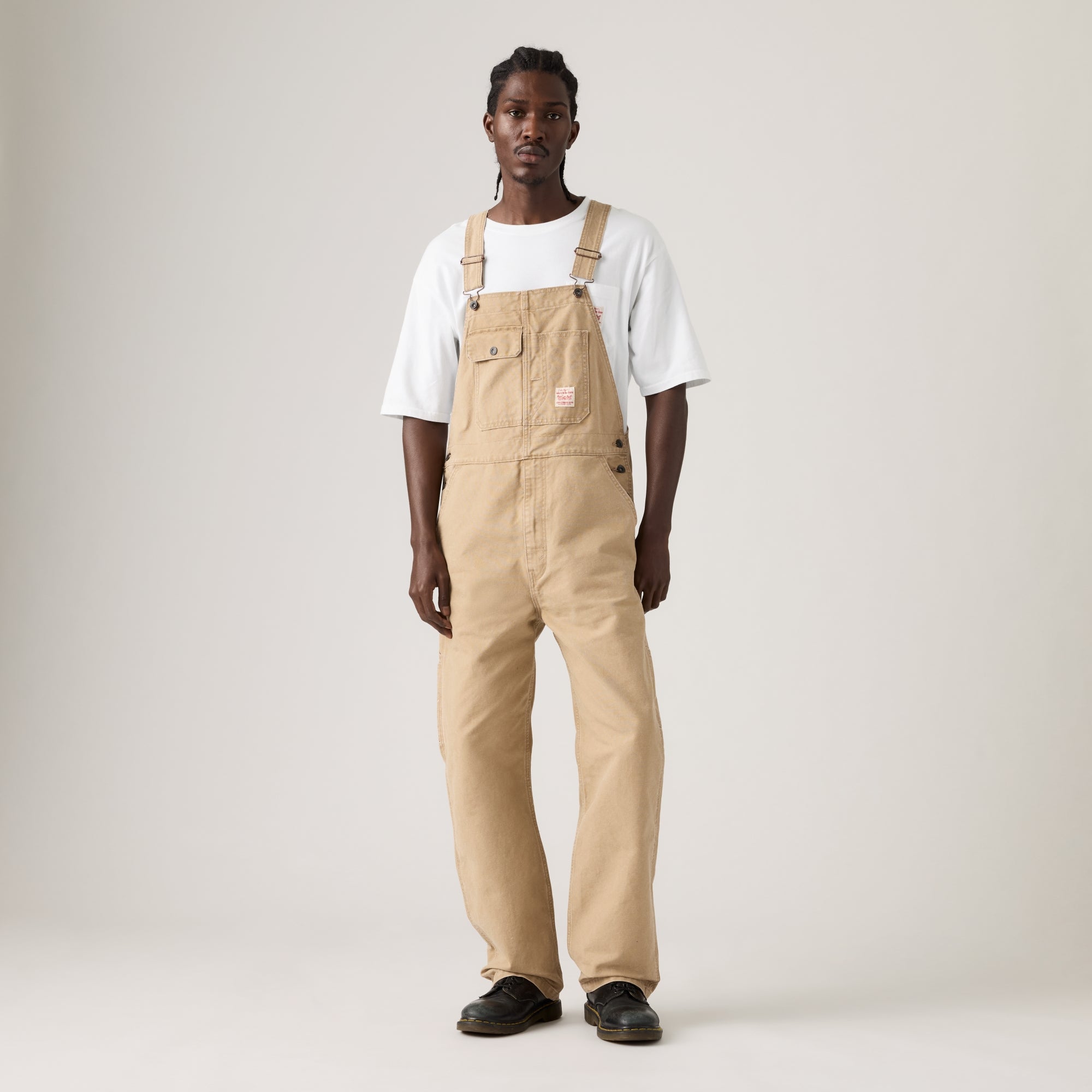パンツ Levis Overall Re-make Work Pants 34 inch LEVI'S® MEN'S LOOSE OVERALLS - BROWN