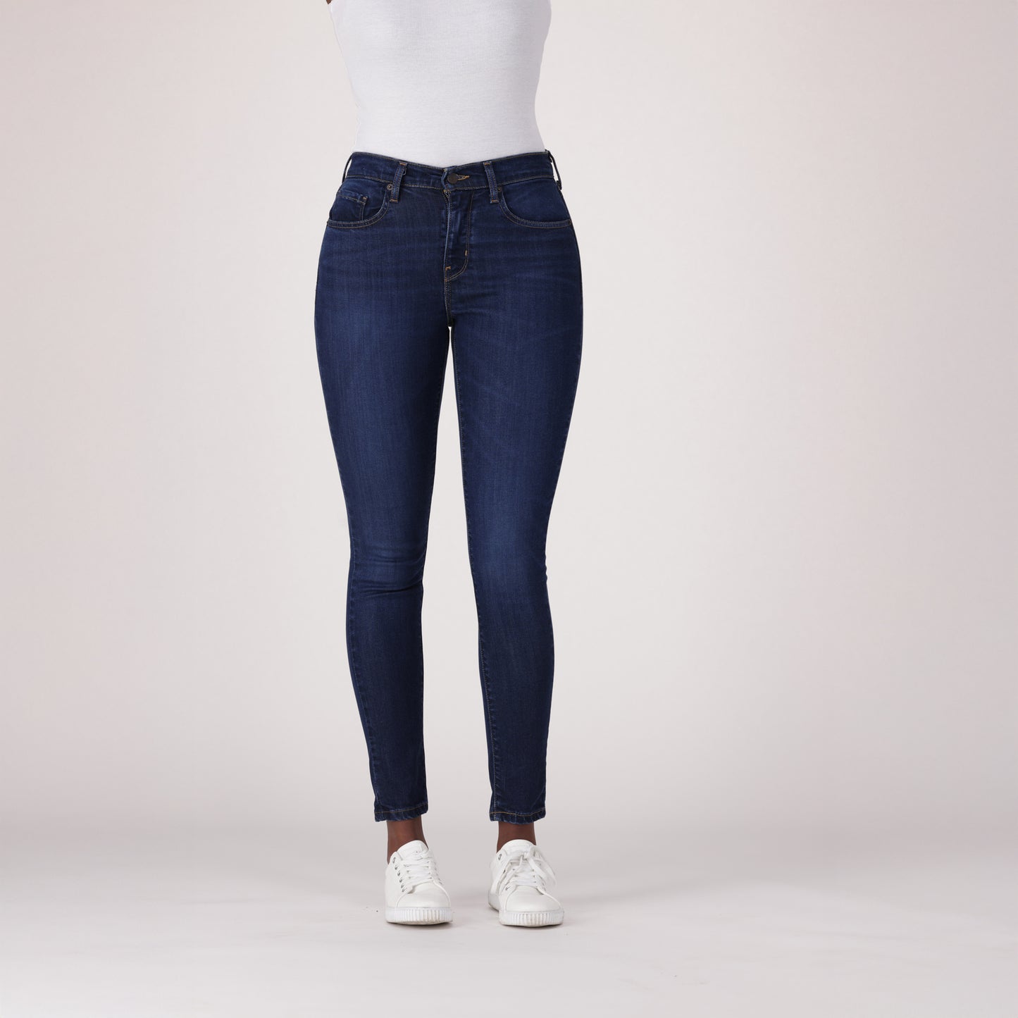 LEVI'S® WOMEN'S CURVY HIGH-RISE SUPER SKINNY - DARK INDIGO - WORN IN