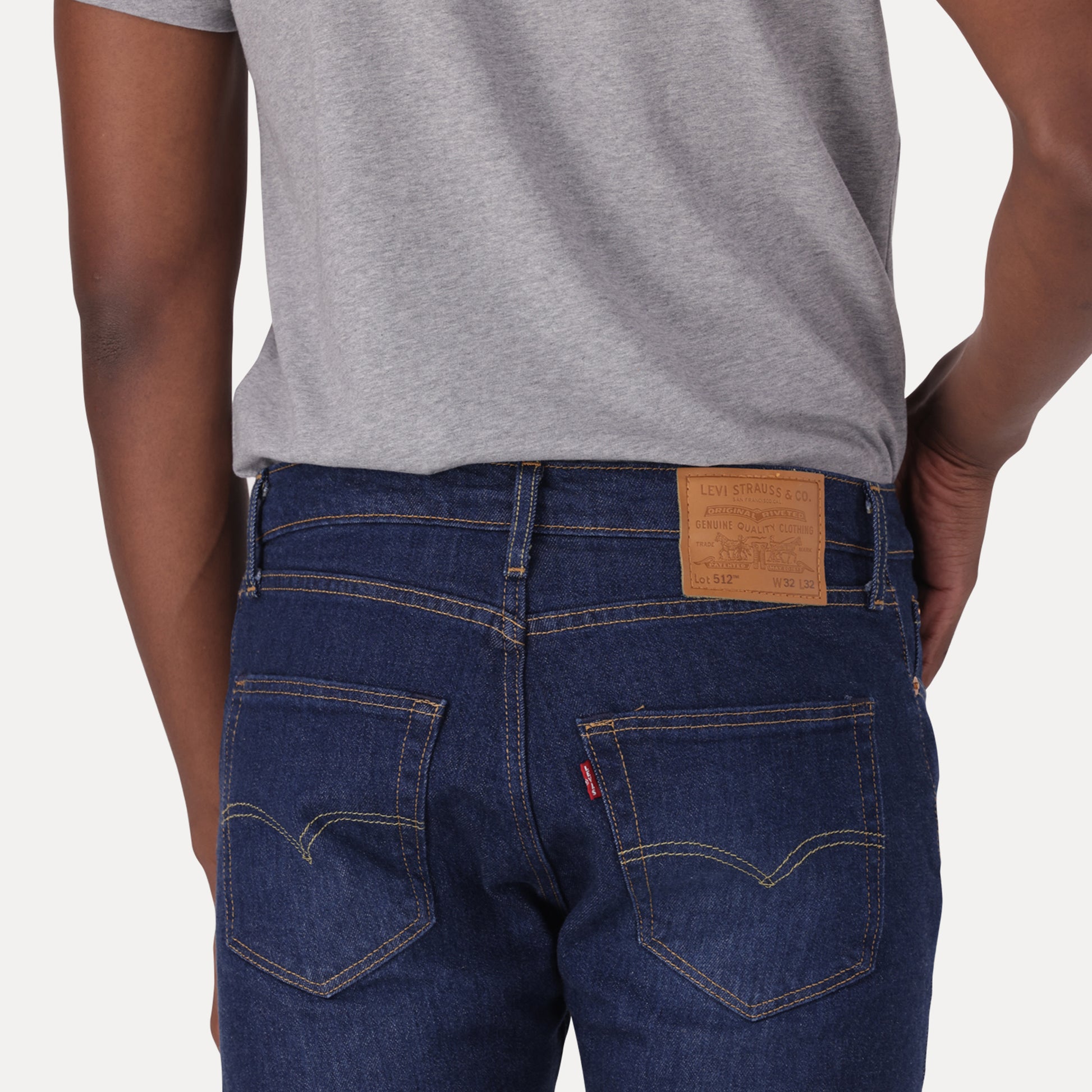 512™ SLIM TAPERED FIT JEANS - MED INDIGO - WORN IN