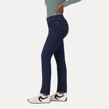 LEVI'S® WOMEN'S CURVY STRAIGHT  - DARK INDIGO - FLAT FINISH
