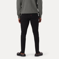 SKINNY TAPER FIT JEANS - BLACK