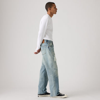 LEVI'S® MEN'S 501® LOOSE JEANS - MED INDIGO - WORN IN