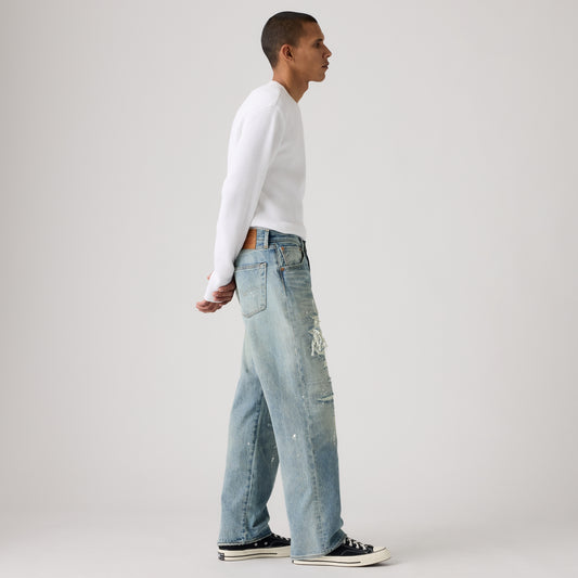 LEVI'S® MEN'S 501® LOOSE JEANS - MED INDIGO - WORN IN