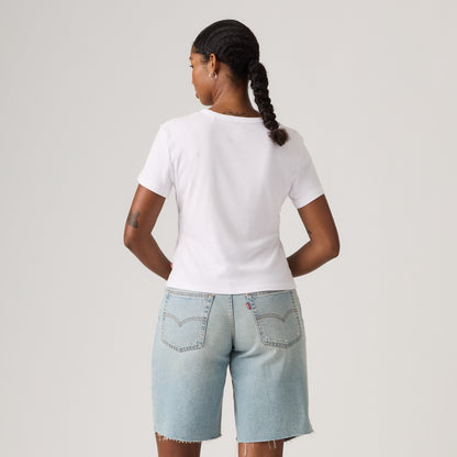 LEVI'S® WOMEN'S GRAPHIC RICKIE T-SHIRT - WHITE