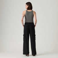 LEVI'S® WOMEN'S BAGGY DAD CARGOS - BLACK