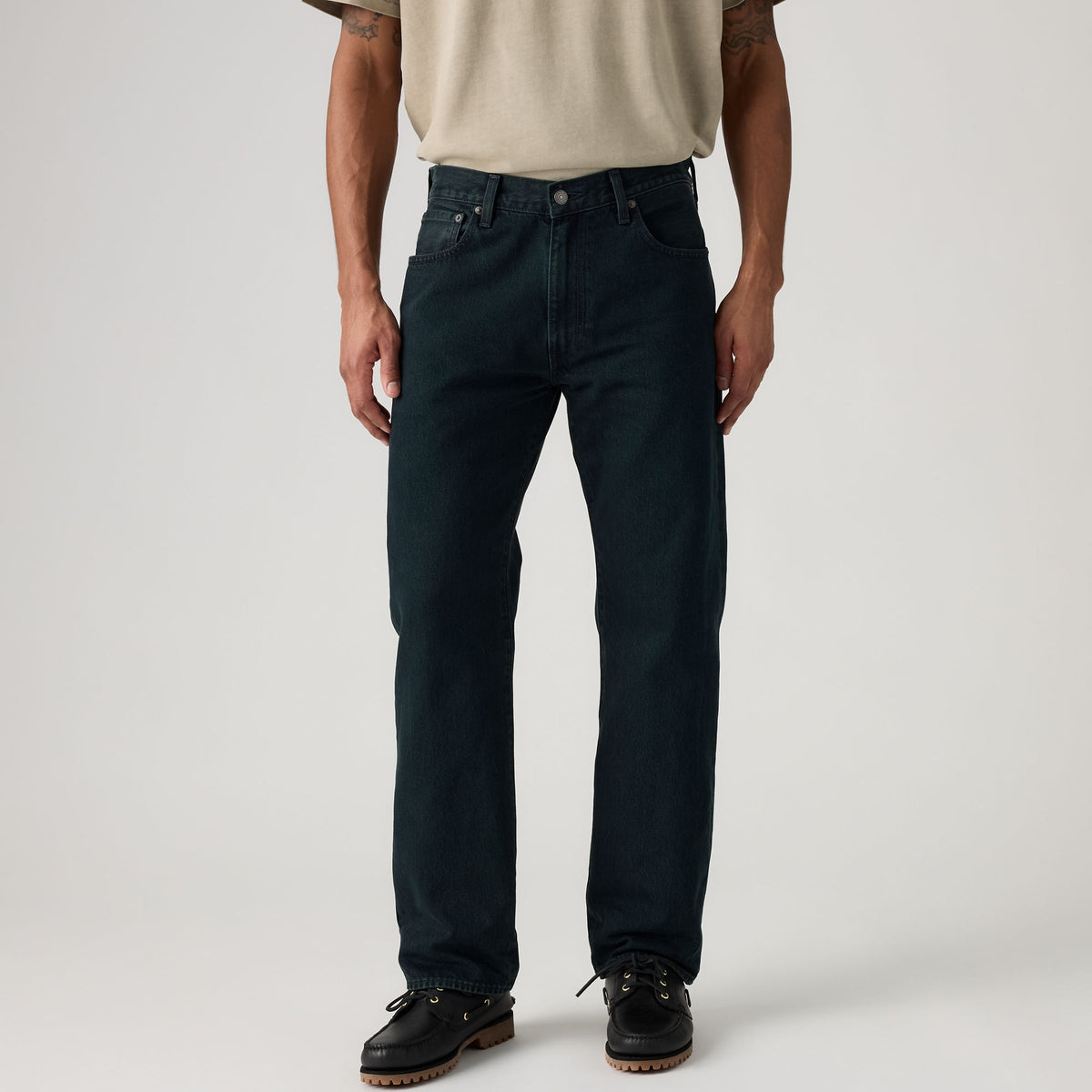 LEVI'S® MEN'S 555™ RELAXED STRAIGHT JEANS - BLUE-BLACK