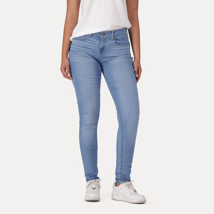LEVI'S® WOMEN'S CURVY SKINNY  - MED INDIGO - WORN IN