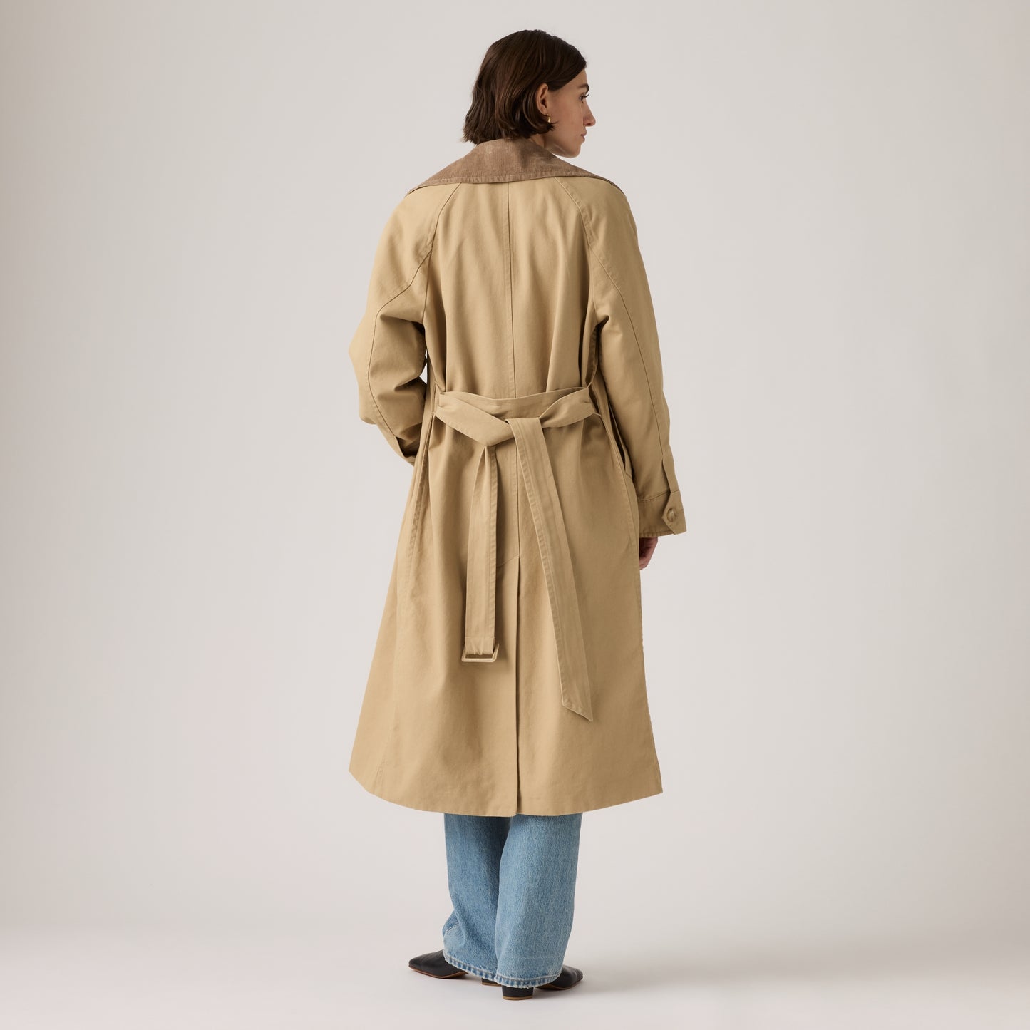 LEVI'S® WOMEN'S BREE CLASSIC LONG TRENCH COAT - TAN