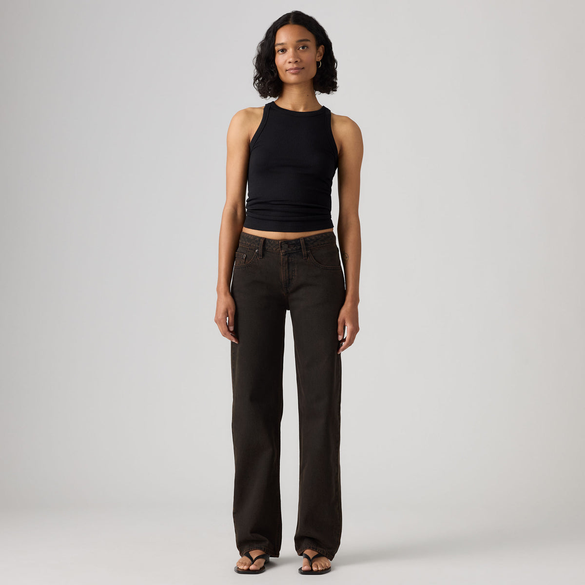 LEVI'S® WOMEN'S LOW STRAIGHT JEANS - BROWN