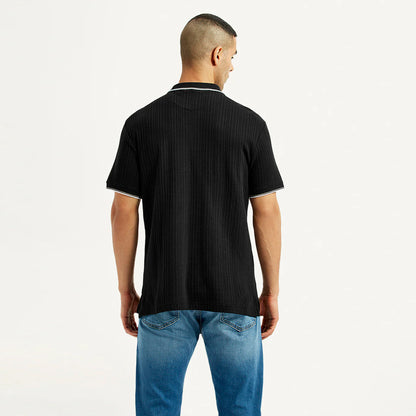 LEVI'S® MEN'S SLIM FIT POLO T-SHIRT - BLACK