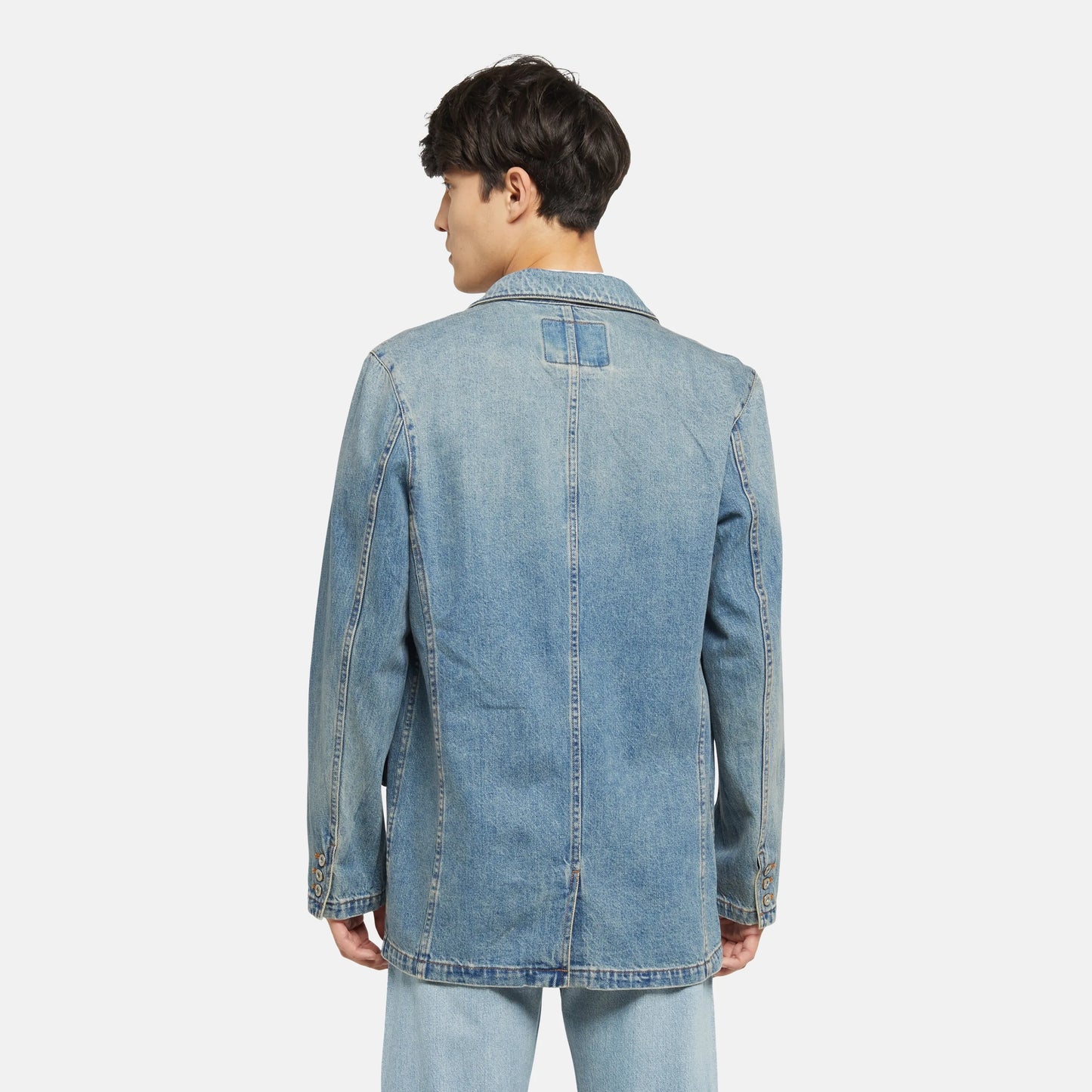 LEVI'S® MEN'S MISSION DENIM BLAZER - MED INDIGO - WORN IN