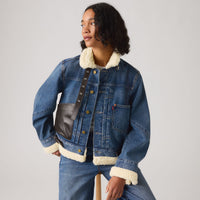 LEVI’S® X SACAI WOMEN'S SHERPA JACKET - VINTAGE BLUE