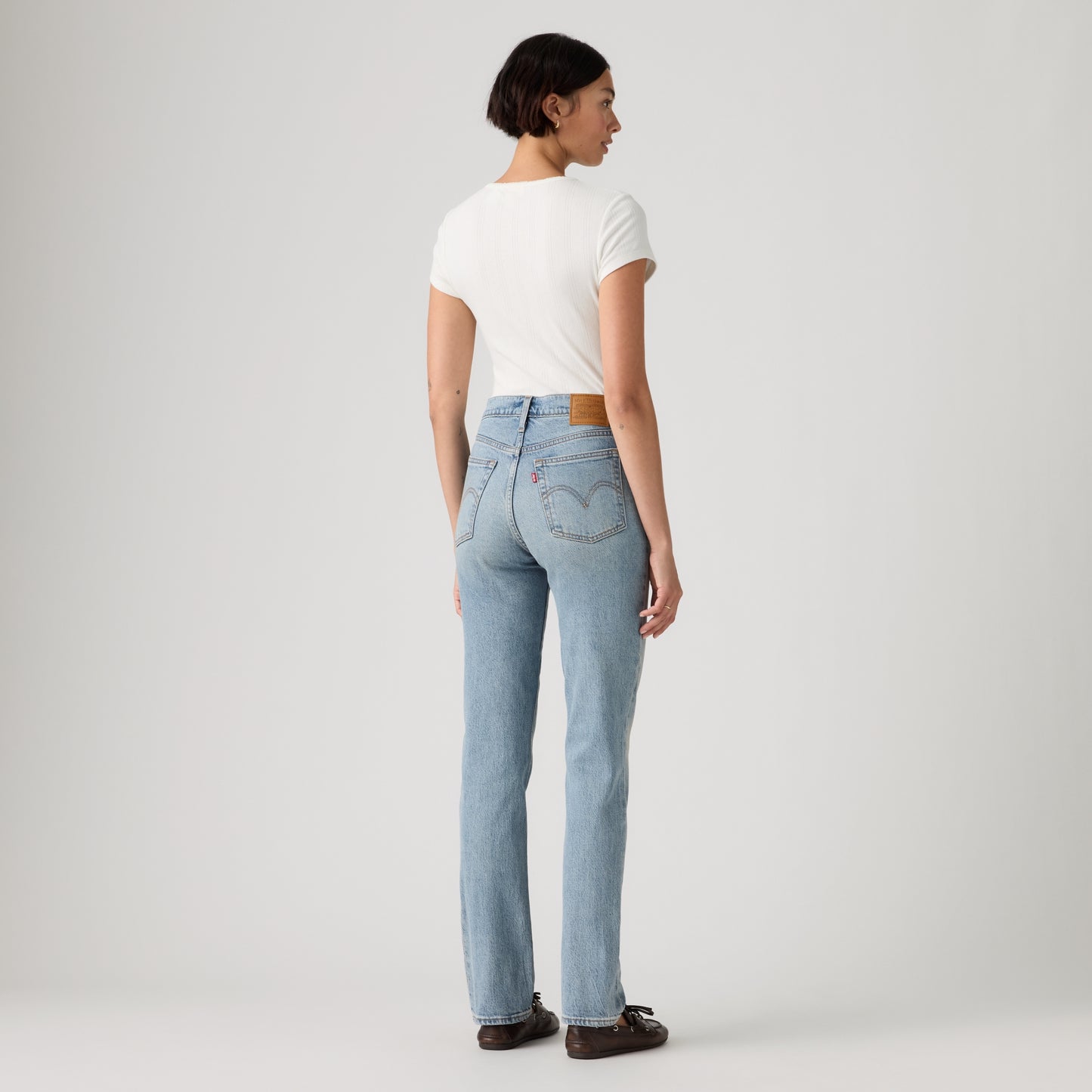 LEVI'S® WOMEN'S WEDGIE SLIM - MED INDIGO - WORN IN