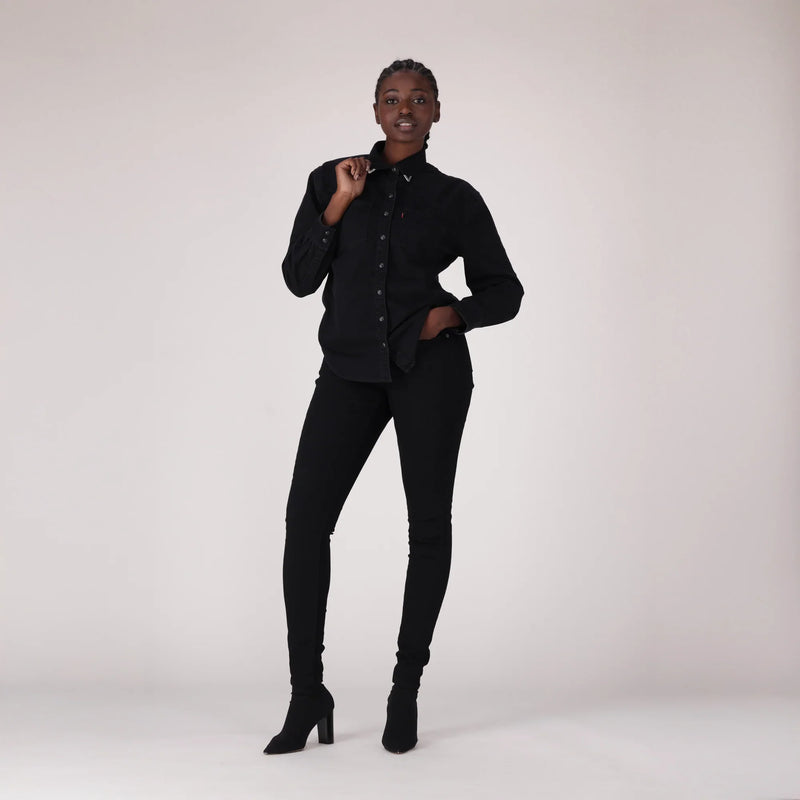 LEVI'S® WOMEN'S CURVY SUPER SKINNY  - BLACK