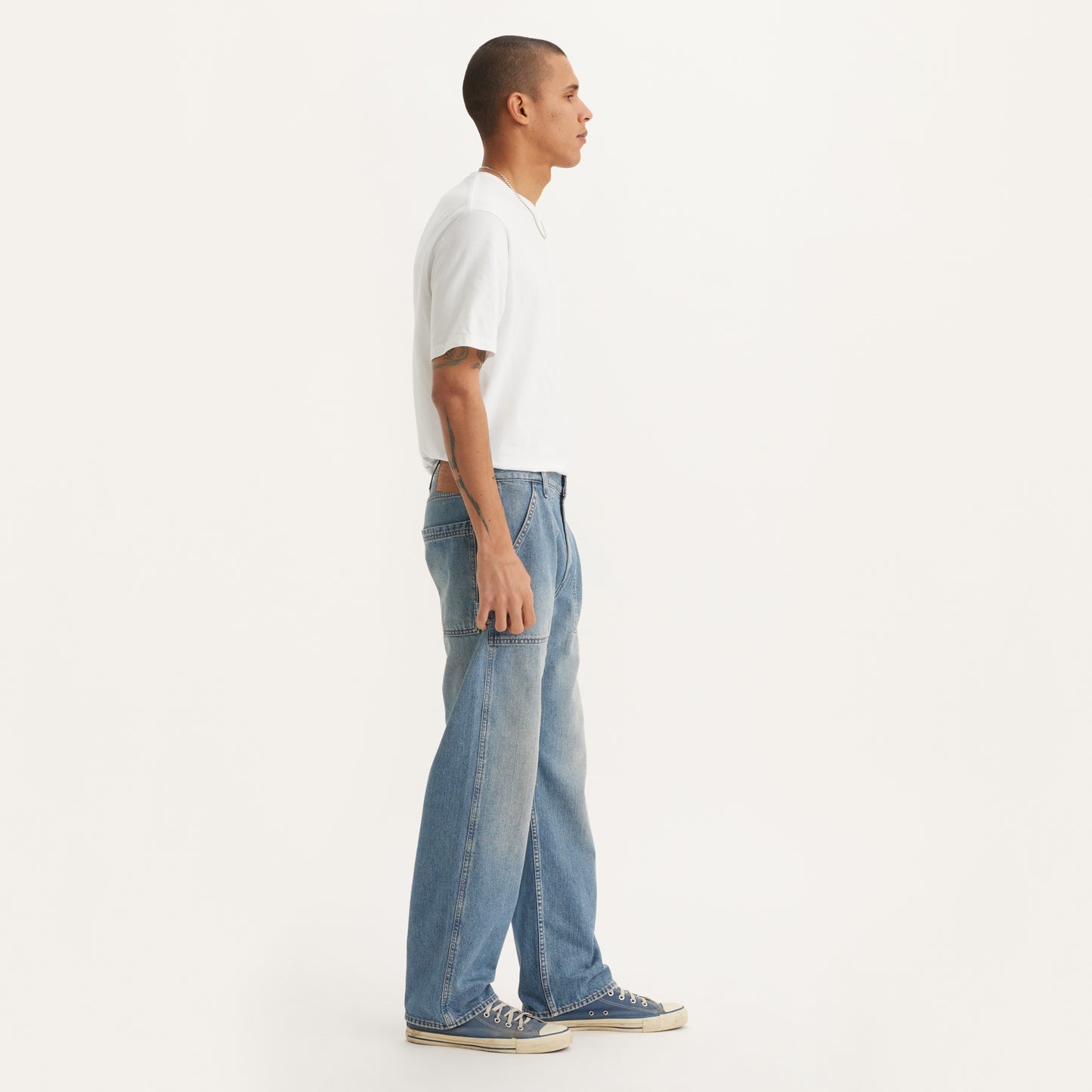 LEVI'S® MEN'S 555™ RELAXED STRAIGHT UTILITY JEANS - MEDIUM WASH