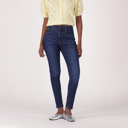 LEVI'S® WOMEN'S 720 HIGH-RISE SUPER SKINNY JEANS - MED INDIGO - FLAT FINISH