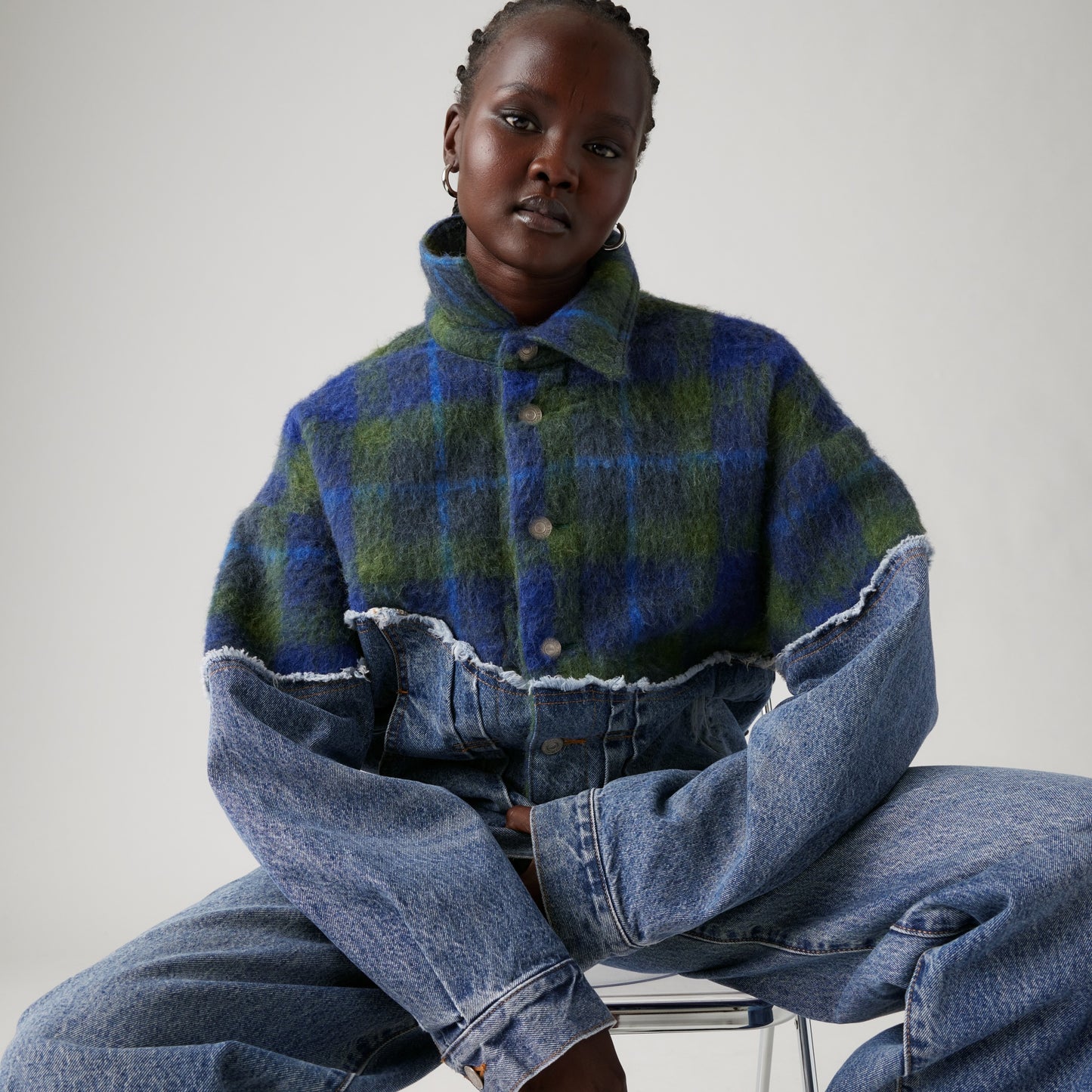 LEVI’S® X ADSB ANDERSSON BELL SPLICED TRUCKER JACKET - GREEN