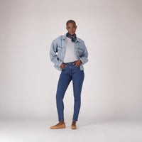 LEVI'S® WOMEN'S CURVY HIGH-RISE SUPER SKINNY - MED INDIGO - WORN IN